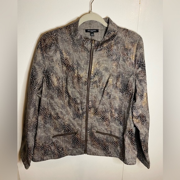 Notations Lightweight Zip Women’s Jacket, 1X - Picture 1 of 6